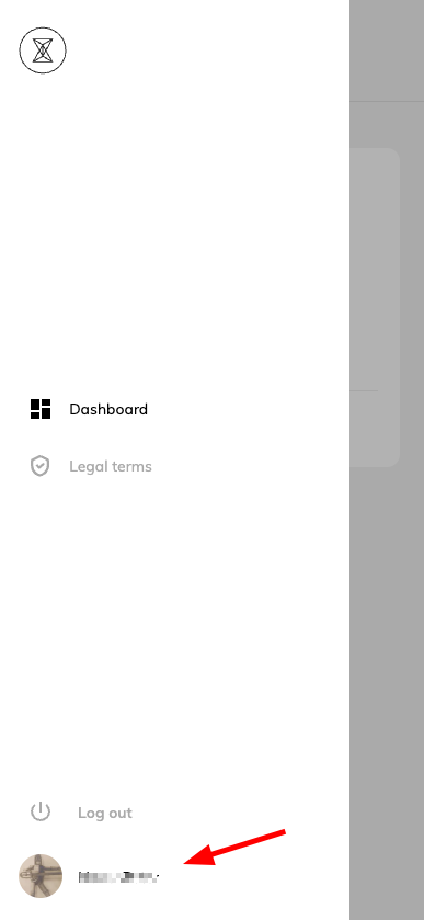 Image of the user profile page.