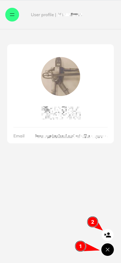 Image showing the action menu with Revoke access option.